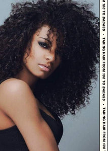 WEFTBAR Hair Extensions: woman with curly hair extensions