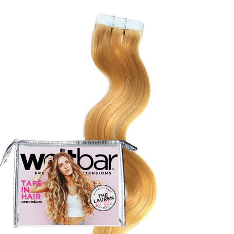 Blonde Tape In Hair Extensions - LAUREN Body Wave - Honey Blonde