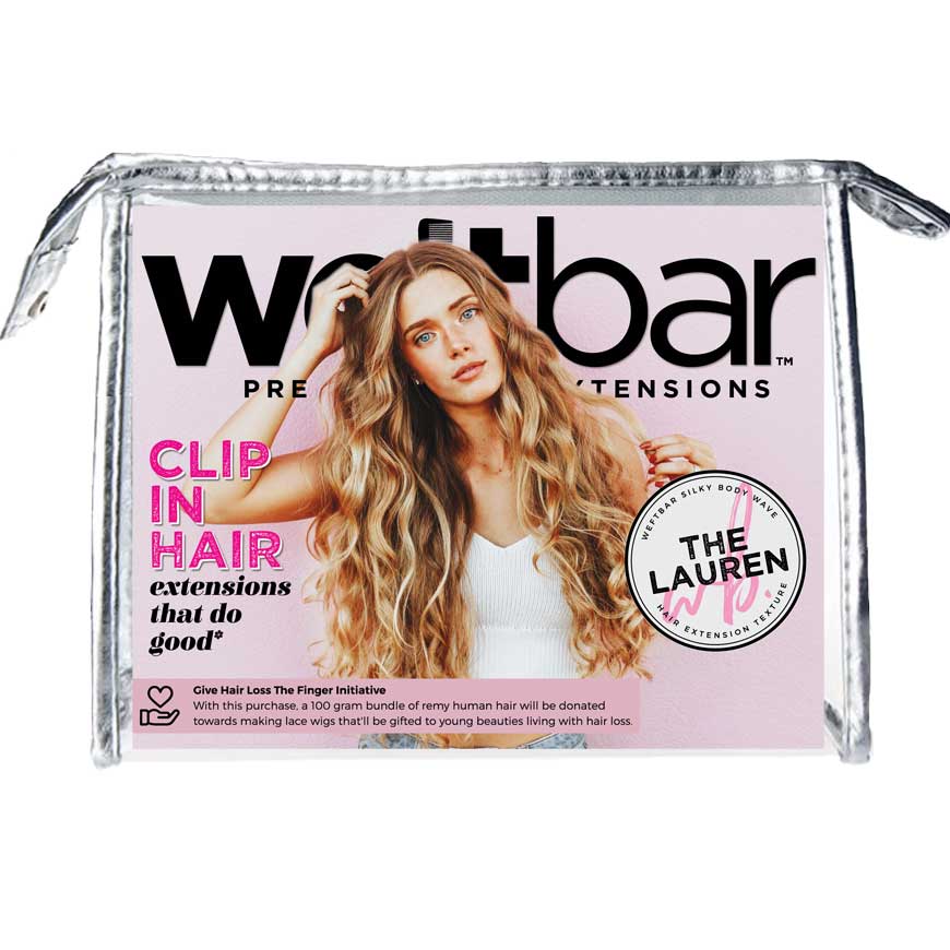 Blonde Clip In Extensions - LAUREN Silky Body Wave